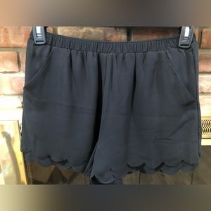 Lauren Conrad Black Scallop Shorts